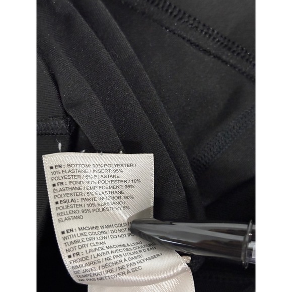 Salomon ActiLite Womens Running Leggings Black Zip Pocket Ankle Zips Size M - Picture 5 of 5